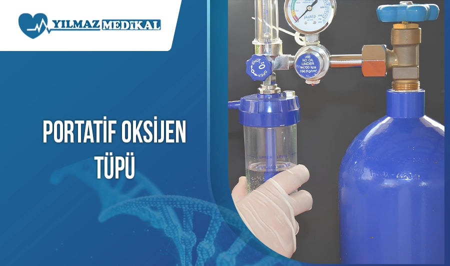 Portatif Oksijen Tüpü